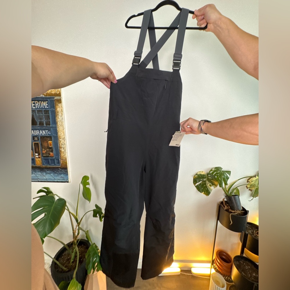 Black Snow Bib Overalls